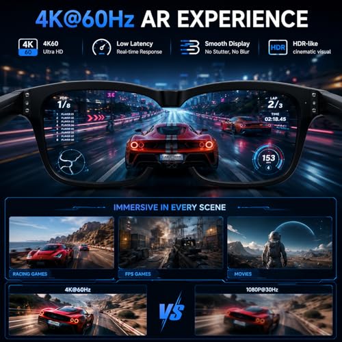Image of Guermok AR Glasses HDMI to USB-C Video Adapter, 4K@60Hz HDMI Source to USB-C Display Converter, for XREAL One /Air 2 Pro /RayNeo /Rokid, Switch 2 /1, Xbox1, PS4 /5, Portable Monitors (Blue)