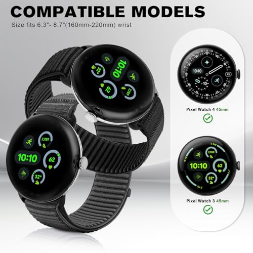 Correas de nylon para Google Pixel Watch 41mm y 45mm miniatura 2