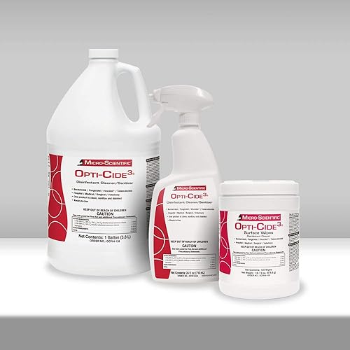 Miniatura 7 de Micro-Scientific Opti-Cide3 Paños desinfectantes, para limpiar superficies, para el cuidado de la salud.