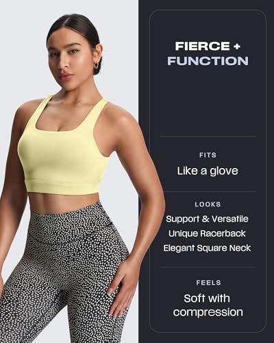 Image of Aoxjox Women's Workout Sports Bras High Impact Fitness Training Gym Khloe Bra Yoga Crop Tank