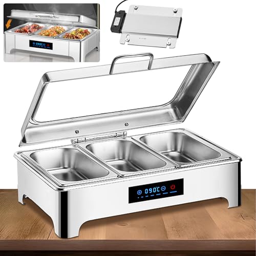 YAOYAOO 9L Chafing Dish Elektrisch Gastronomie, Wärmebehälter...
