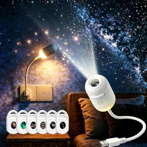 【IMMERSIVE GALAXY PROJECTOR EXPERIENCE】Transform your bedroom into a breathtaking universe with our advanced holographic night light projector. Featuring dynamic nebula clouds and brilliant stars, this space projector creates a relaxing and magical atmosphere perfect for unwinding after a long day.