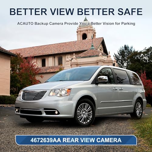 Image of Rear View Backup Camera Fit for Chrysler Town & Country 2011-2016, fit for Dodge Grand Caravan 2011-2020, Reversing Parking Assist Camera OE Replacement 4672639AA,CH1960103