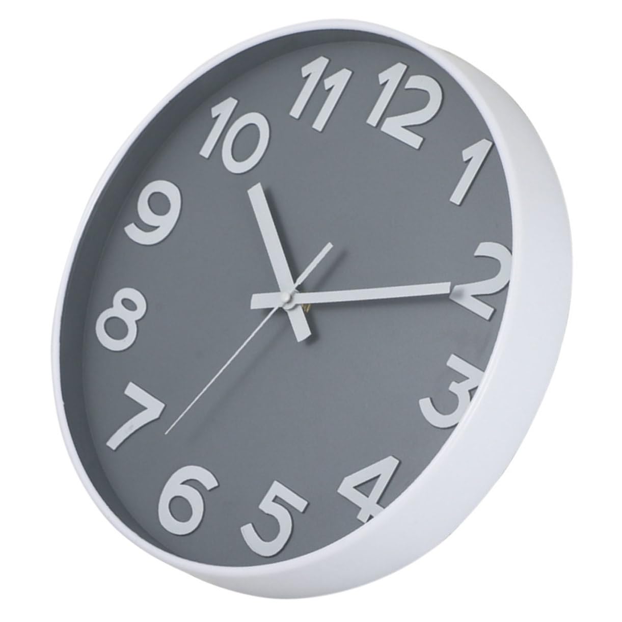 Horloge murale ronde et silencieuse pour décorer une chambre à coucher