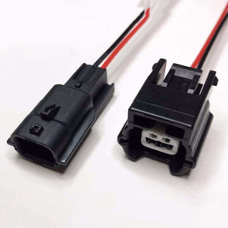 2 Pin Female Automotive Waterproof Electronic Connector Housing Wire Socket Plug 7283-8851-30 7282-8851-30 for Nissan with Wire - (Color Name: 5Pair)