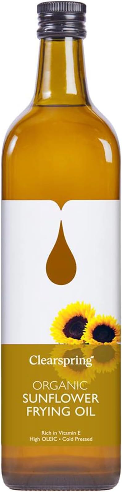 CLEARSPRING Organic Sunflower Frying Oil, 1 LT