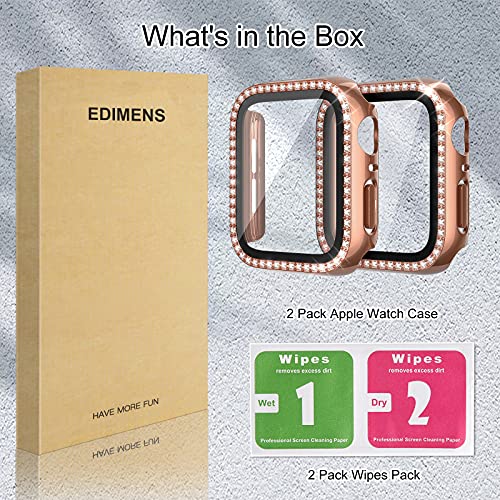 EDIMENS 2-Stück Hartes PC-Gehäuse mit 9H Hartglas