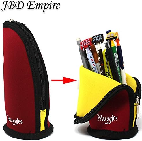 JBD Harry Potter Style Standing Pencil Case/Make up holder NEOPRENE (Red)