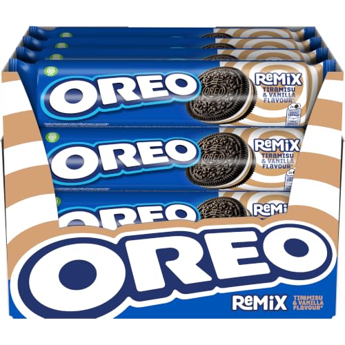 OREO Remix sabor vainilla y tiramisú galletas rellenas, Pack 16 x 157g