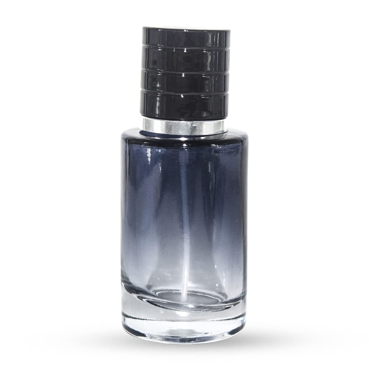 Hunky Dory 30ml Double Colour Effect Black Transparent Empty Refillable Reusable Perfume Bottle With Cap and Easy Pump For Perfume, Essential oil, Beauty use.(Color May Vary)-image-32
