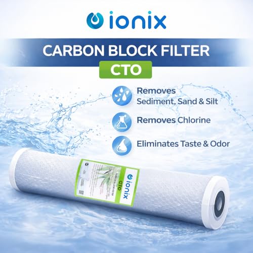 Image of IONIX Water Purifier Service Kit for TDS Tank Filtration System, Dual Filter Setup for Sediment, Scaling & Hard Water Treatment with Jumbo CTO, Spare Bag Filters & Anti-Scaling Balls