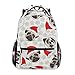 Mochila para mujer, hombre, adolescente, chico, bolso de la escuela, bolso de Navidad, carlino y perro, bolsa de libros, casual, suministros de hombro, gran capacidad, 40,5 x 29 x 20 cm
