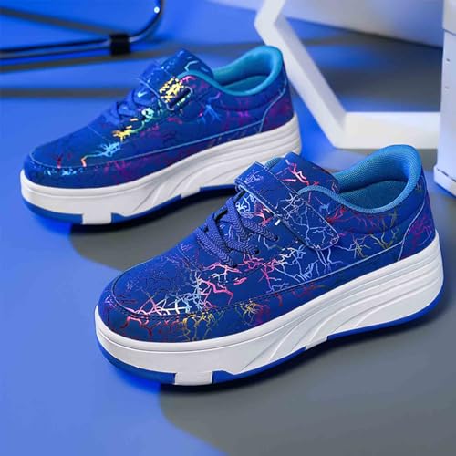 Kids Roller Skate Shoes with 4 Wheels, Rollar Sneakers for Boys Girls Birthday Thanksgiving Christmas Day4