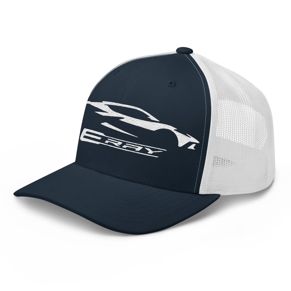 C8 E-Ray Silhouette Trucker Cap Snapback Czapka