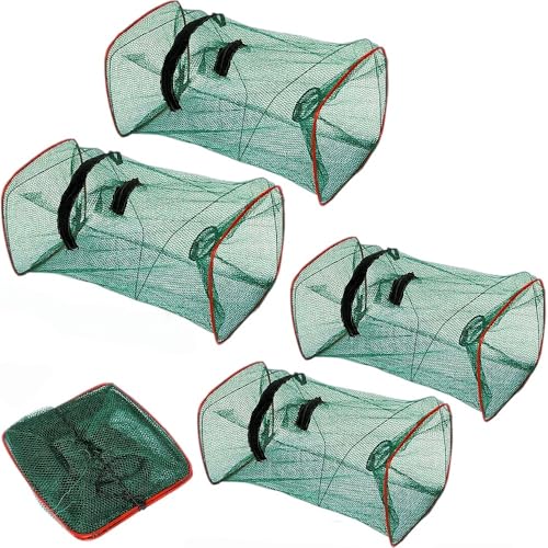 Trappola Per Pesci,4 pezzi Rete Trappola Pesca,Trappola Per Gamberetti,27 cm