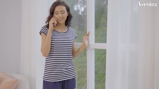 Pigiama Estivo Donna Aseniza - Cotone, Bretelle Regolabili, Taglie S-XXL - Foto 4