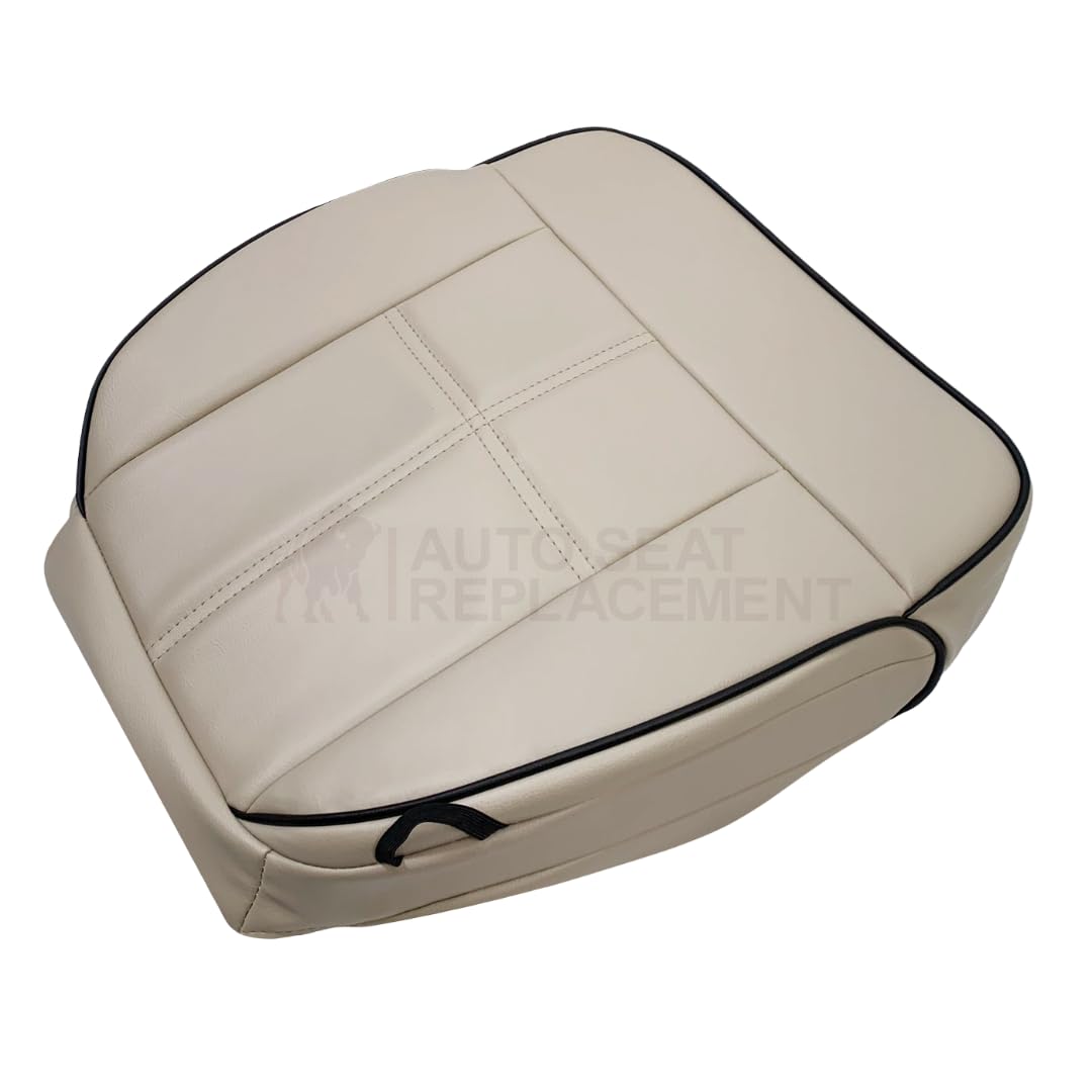 Auto Seat Replacement, Compatible with 2006 2007 2008 Lincoln Mark LT New Front Replacement Genuine Cow Hide Leather Seat Covers in Tan (Passenger