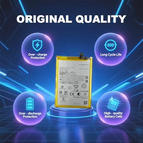 Image of New Battery Replacement QF50 Compatible with Motorola G34 XT2363, G 5G (2024) XT2417, G04 (2024) XT2421, Includes Tools