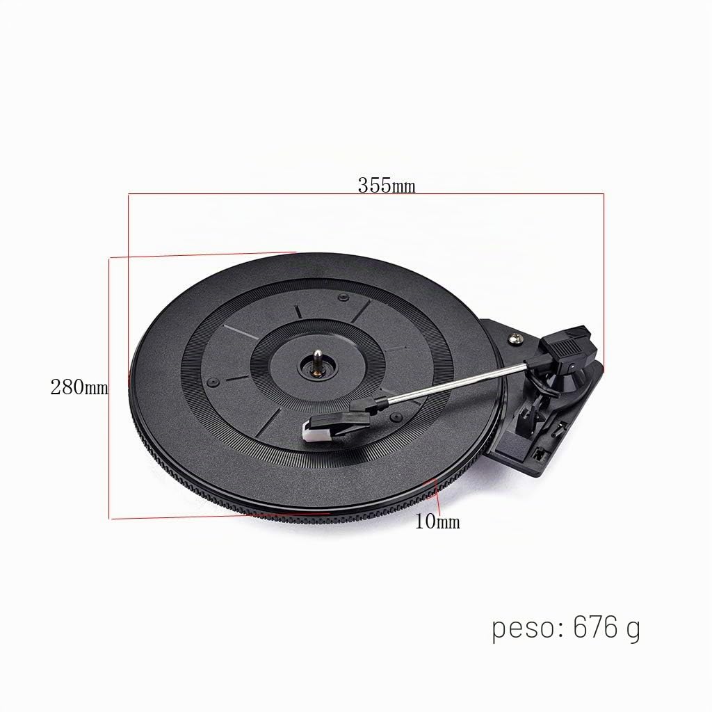 Alnicov Giradischi vintage in vinile LP per accessori audio video parti 28 cm