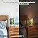 YYZZH Table Lamp Monkey Green Jungle Forest Nightstand Lamp with Wood Base Fabric Lamp Shade Bedside Desk Lamp for Living Room Bedroom Kids Room Office