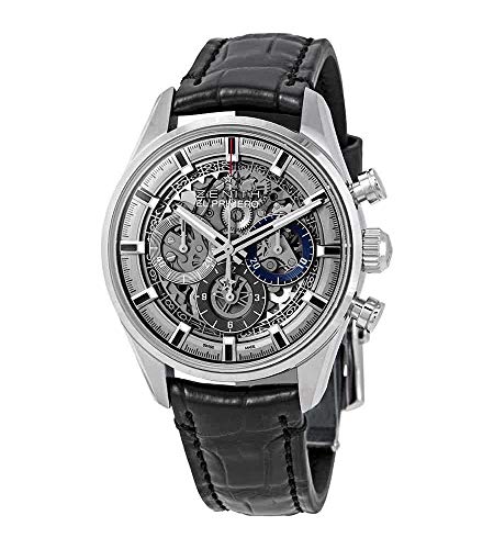 Zenith Chronomaster El Primero Full Open Skeleton Dial Automatic Men's Leather Watch 03.2153.400/78.C813