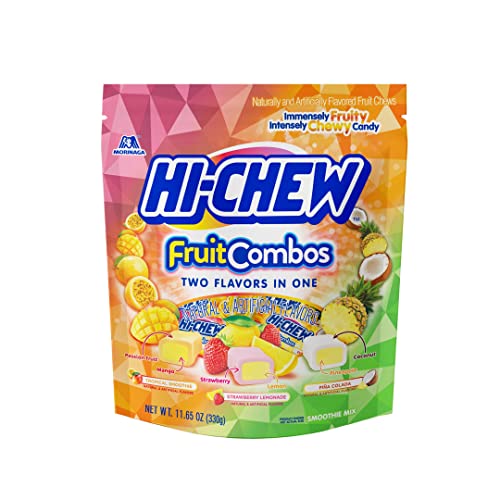 image for HI-CHEW Bulk Candy Fruit Combos, 4 Stand Up Pouches, 11.65oz each - Un