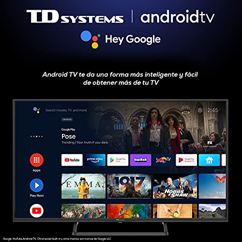 TD-Systems-K40DLX14GLE-Hey-Google-Model-2021-Televisores-Smart-TV-40-Pulgadas-Full-HD-con-Google-Chromecast-built-in-Control-por-voz-y-HBBTV-1100-PCI-Hz-3X-HDMI-2X-USB-DVB-T2CS2-Televisiones