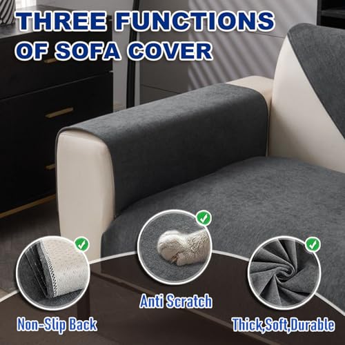 Sofa Überzug, Chenille Sofabezug, Sofadecken Für Sitzfläche, Sofadecke, Sofaschutz Katze Hund, Couchschoner, Sofaüberwurf, Couch Überzug 1/2/3/4 Sitzer, Sofaüberwürfe, Couchbezug, Sofa Schutzdecke