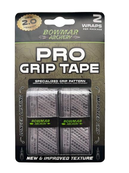 Bowmar Archery Grip Tape Version 2 Pro Best Grip Tape for Archers Effective Wet or Dry Reduces Hand Movement at Full Draw