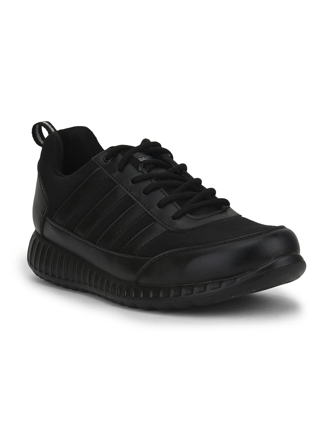 LibertyForce 10 School Lacing Shoes for Kids Black