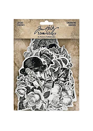 Tim Holtz Idea-Ology, Layers Engraving, 94125,multi