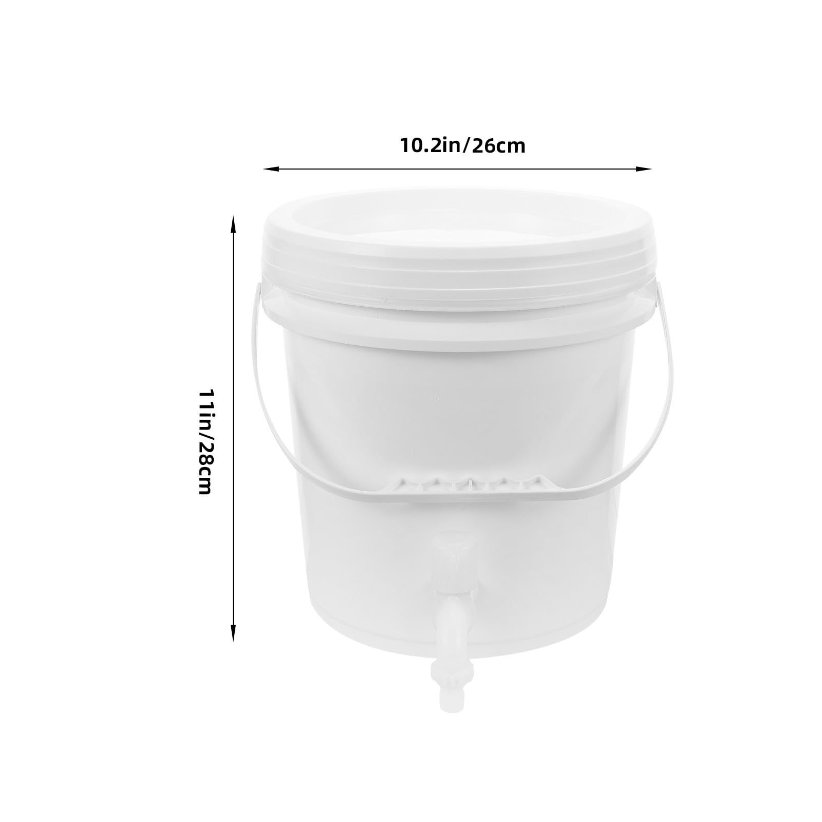 Cabilock Cubo de Agua para Acampar de Plástico Engrosado 10 Litros con Grifo y Cinta de Sellado Contenedor Portátil para Almacenamiento de Líquidos Uso Exterior Camping Senderismo