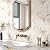 FunStick White and Gold Wallpaper Peel and Stick Gold Ginkgo Leaf Floral Wallpaper Mural for Bathroom Walls Self Adhesive Modern White Gold Beige Hibiscus Floral Contact Paper for Cabinets 17.5"x118"
