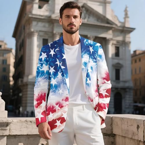 Men's Casual Blazer Business Suit Jacket Slim Fit One Button Sport Coat Blazers with Pockets for Dinner,Prom,Party2