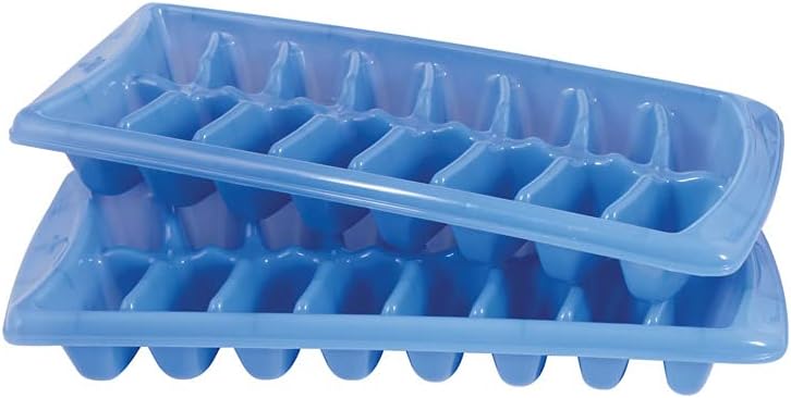 Plastic Ice Cube Trays, Blue, 2 Pack FG2879RDPERI