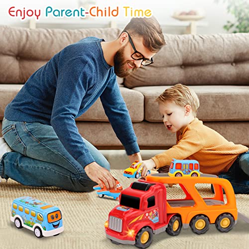 Nicmore Toddler Toys Car For Boys: Kids Toys For 1 2 3 4 Year Old Boys | Boy Toys 5 In 1 Carrier Toy Trucks | Toddler Toys Age 2-4 Baby Toys 36-48 Months Birthday Kids Gift Toddler Toys Age 1-5 #TOP7