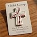 Christmas Gifts A Pocket Blessing Baseball Cross Edition,Includes A Gift Card and A Cross-Shaped Baseball Pocket Hug, Perfect As A Gift for Baseball Enthusiasts, Christian Fans(White,2PC)