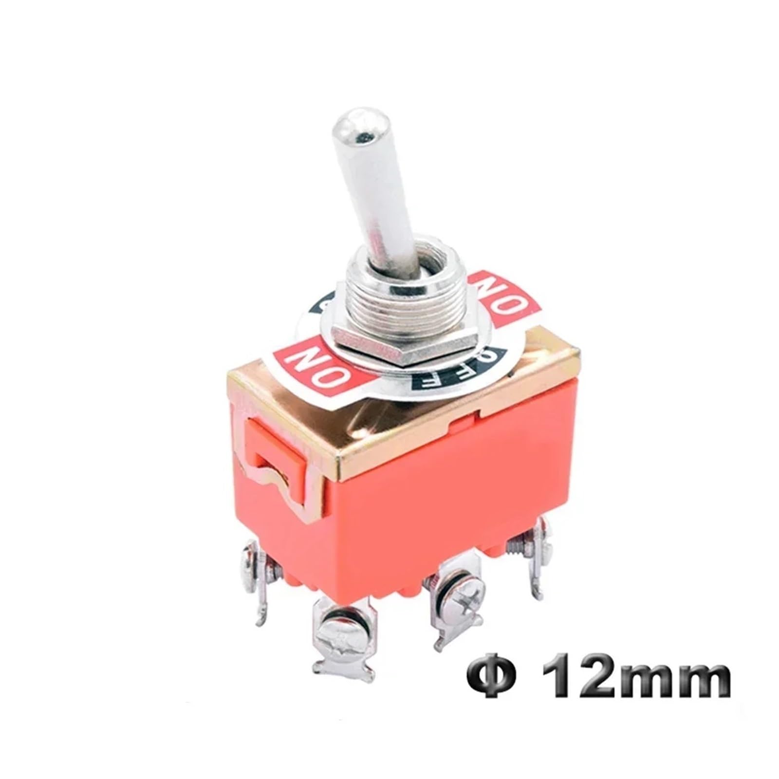 5 uds E-TEN1322 1021 1122 1221 1321 interruptor de palanca SPST DPDT 250V 15A 2 3 enganche de posición tapa impermeable(1122S ON OFF ON)