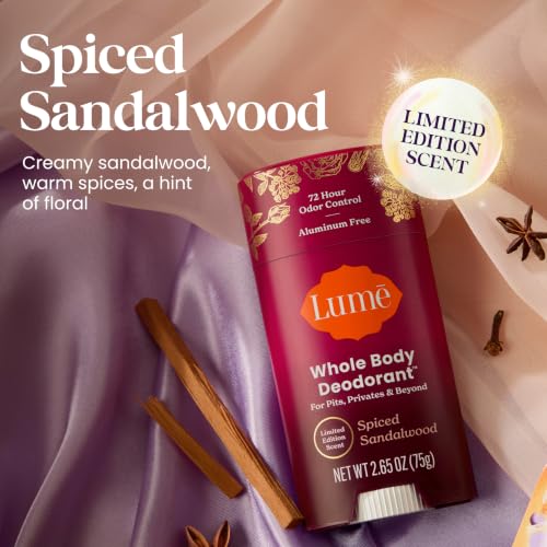 Image of Lume Whole Body Deodorant - Solid Stick - 2.6 oz (Spiced Sandalwood)