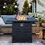 Vongrasig 30" Gas Fire Pit, 50,000 BTU Steel Propane Fire Pit Table for Outdoor Outside, Outside Patio Deck and Garden, CSA Certified Fire Table with Lid and Lava Rock