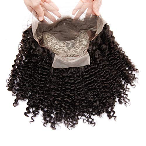 Perruque bouclée lace frontal courte de style bob brésilien 150% de densité 22 pouces - 6