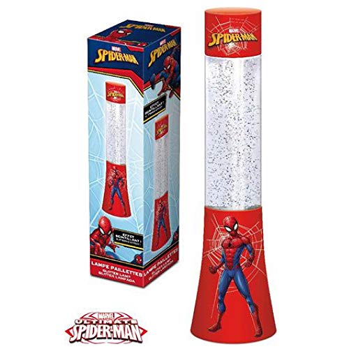 Maxi lampe à paillette SPIDERMAN 34cm