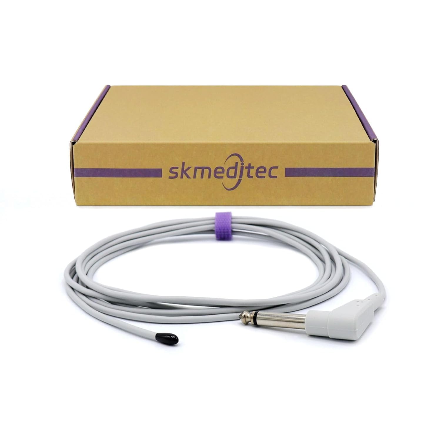 skmeditec Compatible with YSI 400 0206-02-0001 Reusable Temperature Probe, 9.8ft Adult Internal Sensor with Monoplug Connector