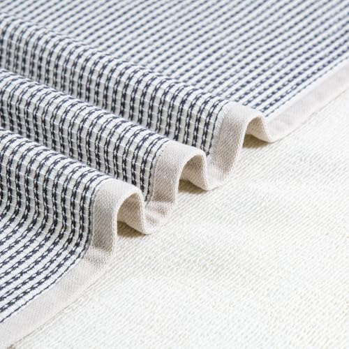 Image of MYTRIDENT Symphony of Threads Hand Towels, 40 cm x 60 cm, 2 Pc, 100% Cotton, 625 GSM, Super Soft, Absorbent, Aven