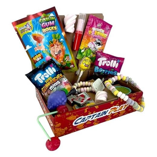 CAPTAIN PLAY | Retro Süßigkeiten Box | 10 verschiedene Nostalgie-Süßigkeiten aus unserer Kindheit