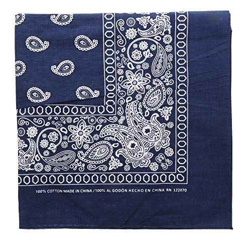 Image of Motique Accessories Extra Large Paisley Bandana 27x27 Inch