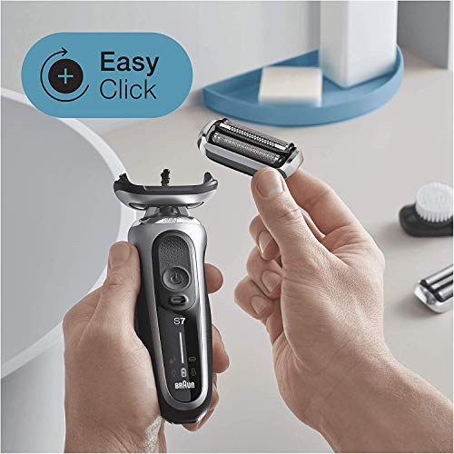 Braun Series 7 Elektrorasierer Scherkopf, ORIGINAL Ersatzscherteil vom Hersteller passend für Braun Herren Rasierer Series 7 der neuen Generation, 73S, Silber, 1er Pack - Image 4
