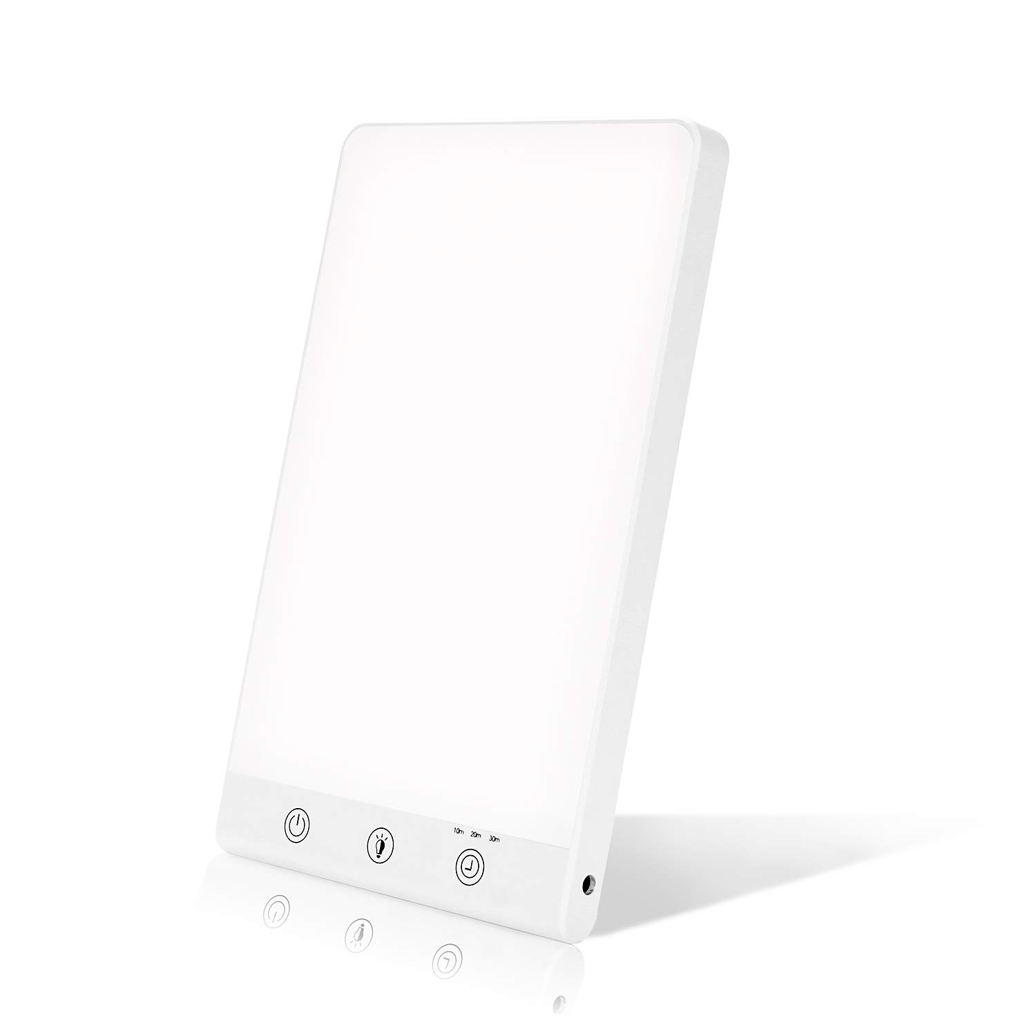 Lampe lumière du jour 11000 lux Lampe solaire portable avec 3 niveaux de luminosité Fonction mémoire, minuterie Lumière du jour, sans UV