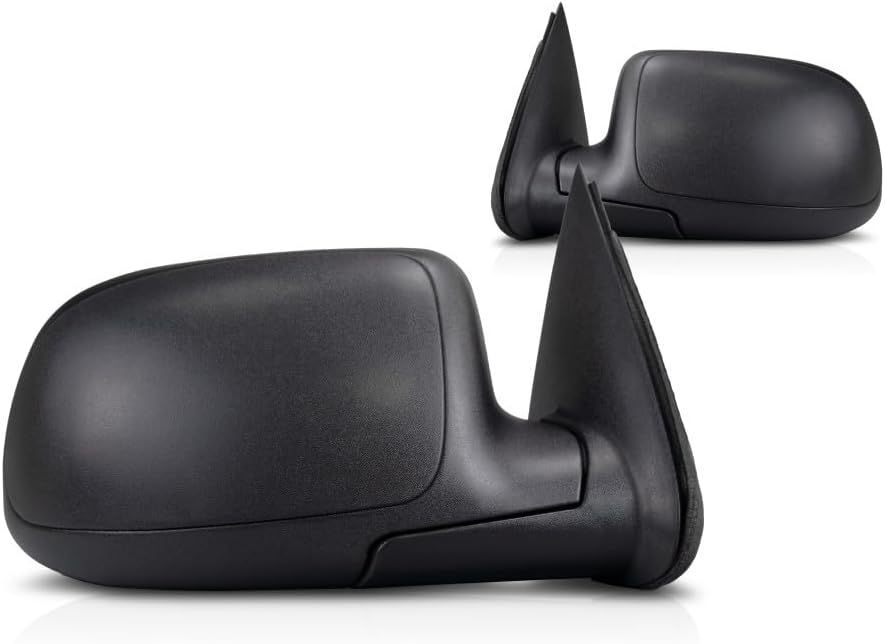 For Chevy Silverado 1500 Door Mirror 2003 2004 2005 2006 Pair Driver and Passenger Side Textured Power Heated GM1320293