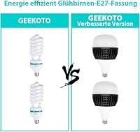 GEEKOTO Softbox szett 50x70cm fotóstúdió világítás 2db izzóval és állvánnyal 9